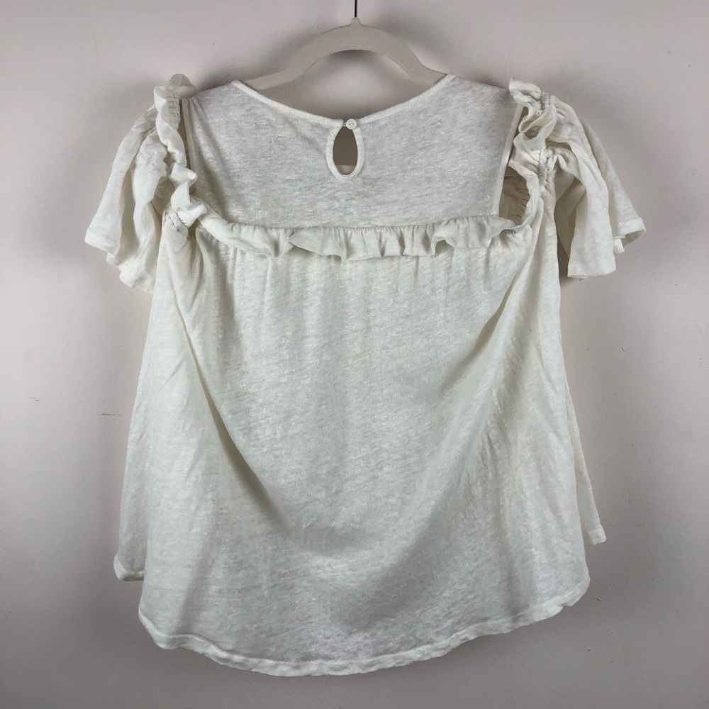 ANTHROPOLOGY Meadow Rue Cold Shoulder Swing Top - Picture 13 of 13